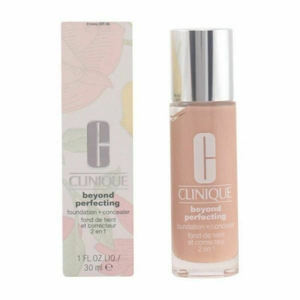 Nestemäinen meikin pohjustusaine Clinique Beyond Perfecting Kasvojen korjaaja Nº 21 Cream caramel 30 ml