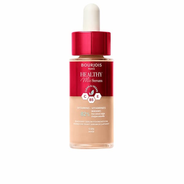 Nestemäinen meikin pohjustusaine Bourjois Healthy Mix Seerumi Nº 54N Beige 30 ml