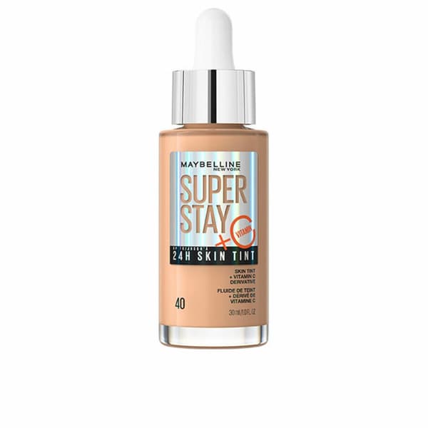 Flydende makeup foundation Maybelline Super Stay Skin Tint C-vitamin Nº 40 30 ml