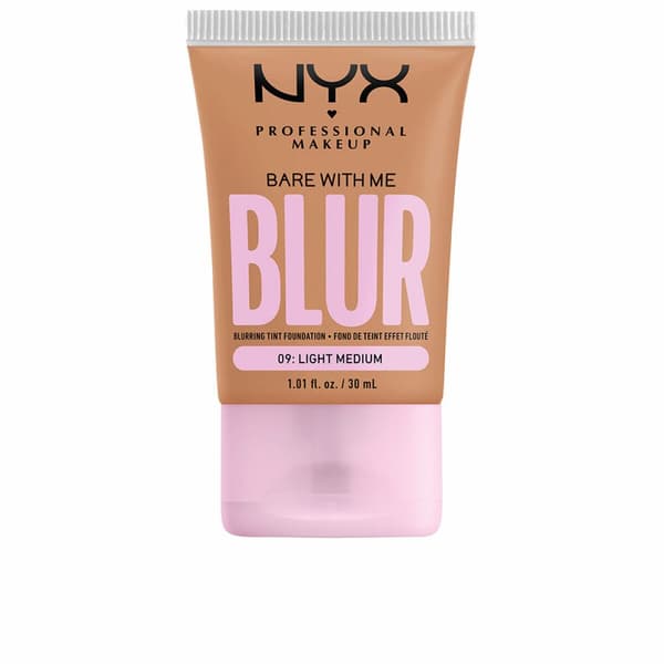 Flydende makeup foundation NYX Bare With Me Blur Nº 09-light medium 30 ml