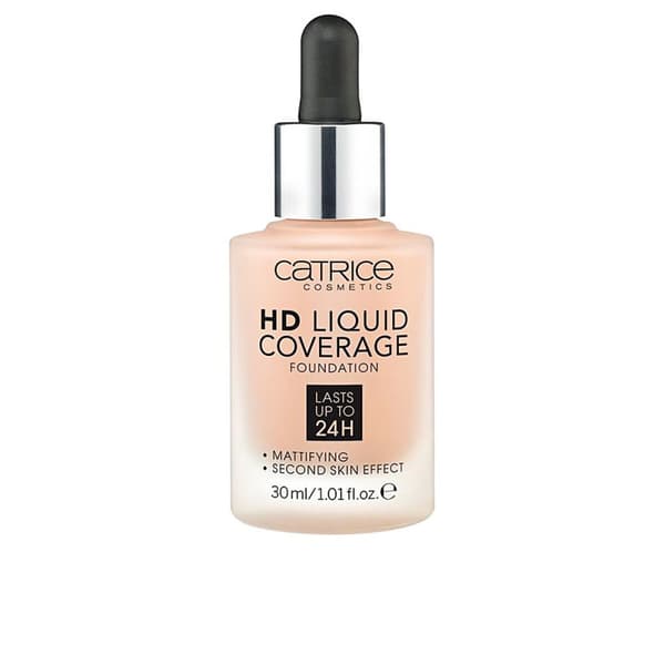 Nestemäinen meikin pohjustusaine Hd Liquid Coverage Foundation Catrice - 036-hazelnut