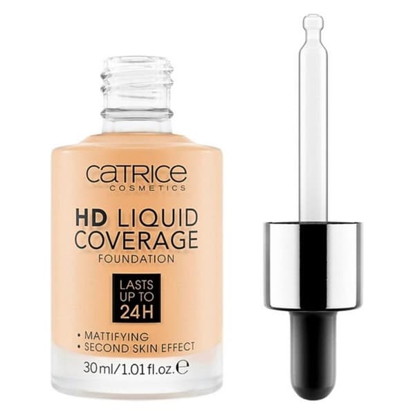 Nestemäinen meikin pohjustusaine Hd Liquid Coverage Foundation Catrice - 036-hazelnut