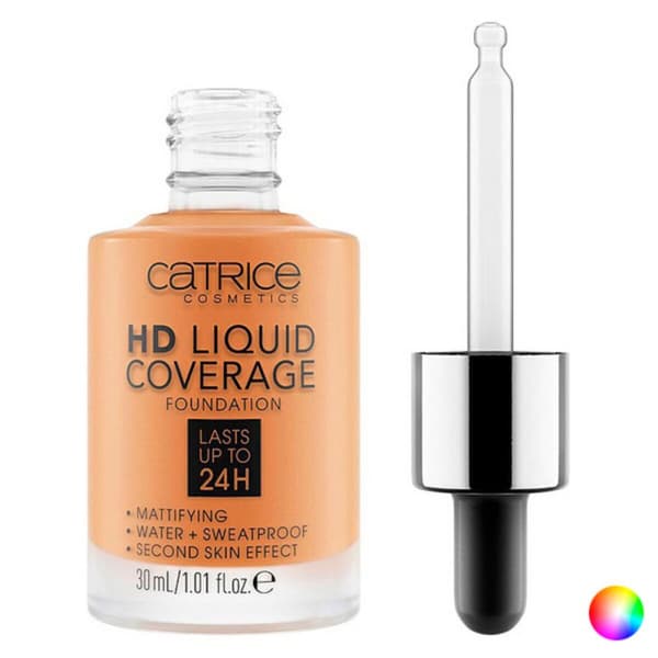 Nestemäinen meikin pohjustusaine Hd Liquid Coverage Foundation Catrice - 036-hazelnut