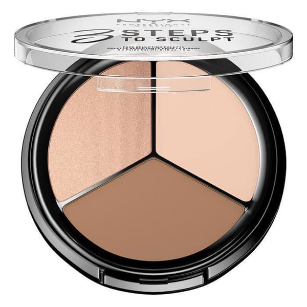 Concealerpalett - NYX - 3 steg att skulptera - 6 nyanser - Beige - Krämig formel