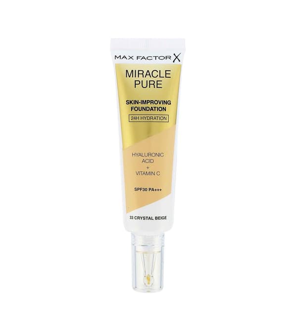 Max Factor Miracle Pure make-up for improving skin quality SPF 30 33 Crystal Beige 30 ml