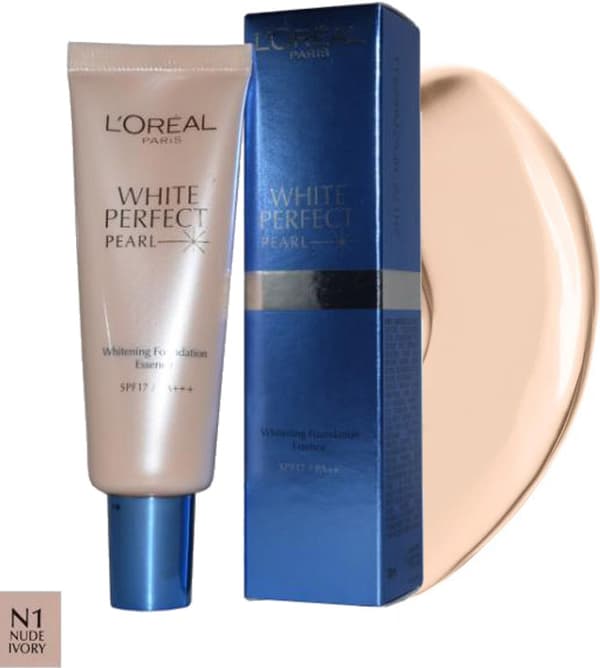 L'Oreal White Perfect Pearl SPF17 Foundation - Nude Ivory