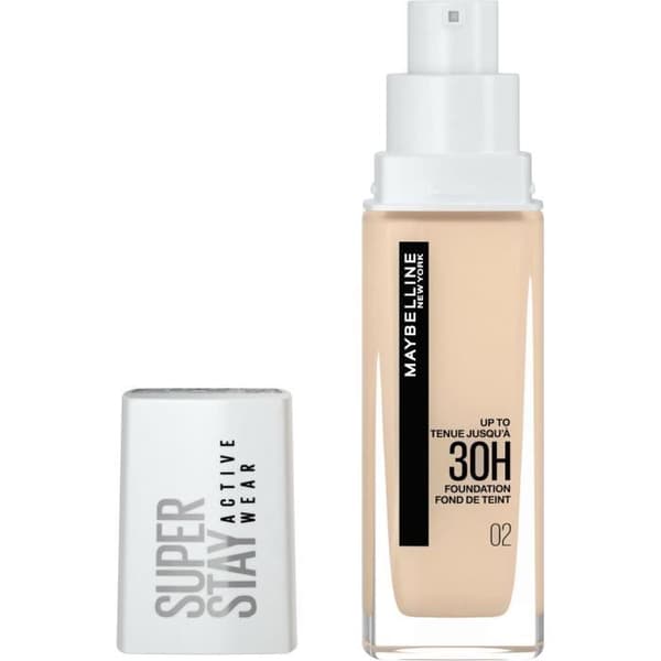 MAYBELLINE NEW YORK Superstay 30H foundation - N°02 Porslin - 30 ml