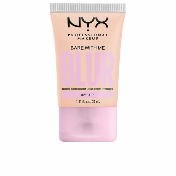 Flytande makeupbas NYX Bare With Me Blur Nº 02 Fair 30 ml