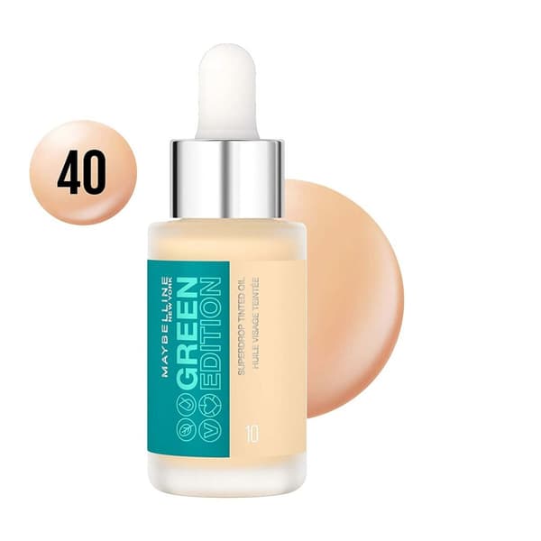 Flydende makeup foundation Maybelline Green Edition Nº 40 Olie (20 ml)