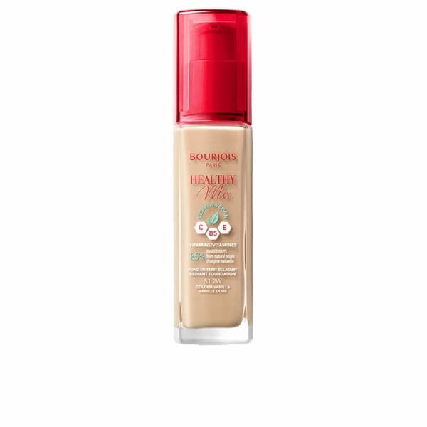 Nestemäinen meikin pohjustusaine Bourjois Healthy Mix 30 ml Nº 51.2W Golden vanilla