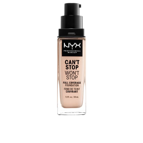 NYX PROFESSIONAL MAKE UP CAN'T STOP WON'T STOP WON'T STOP Full Coverage Foundation #Light Porcelain