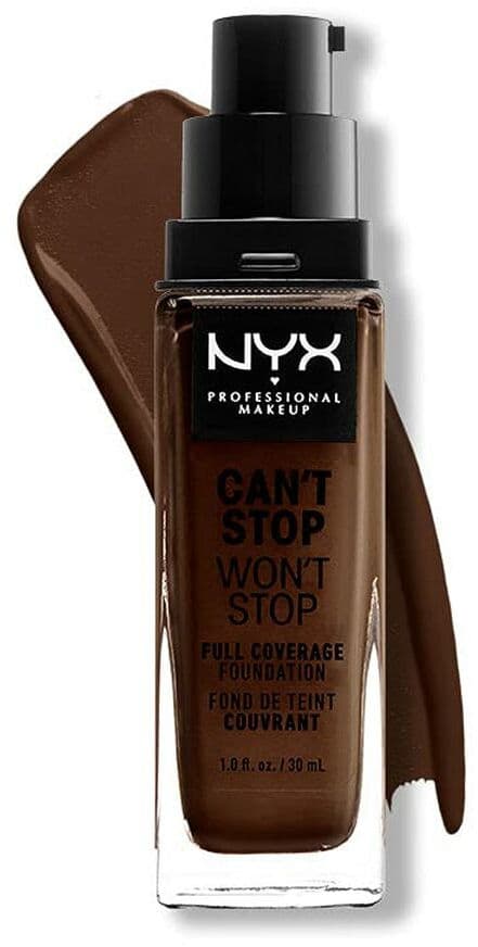 Crème Make-up Base NYX Can't Stop Won't Stop Deep Ebony 30 ml