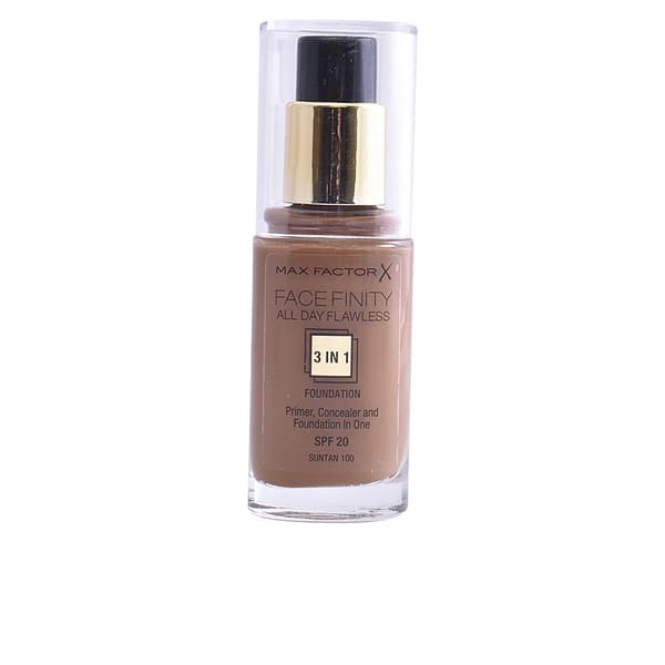 MAX FACTOR FACEFINITY ALL DAY FLAWLESS 3 IN 1 foundation #100-suntan 30 ml