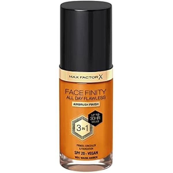 Foundation - MAX FACTOR - Facefinity All Day Flawless - W91 Warm Amber - 30 Ml - SPF 20