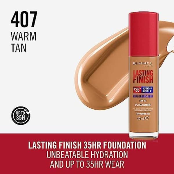 Foundation - RIMMEL - LASTING FINISH - Alla hudtyper - Cruelty Free