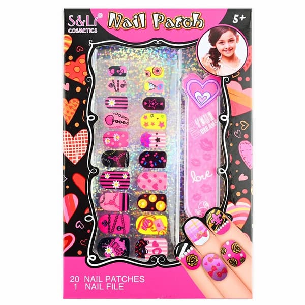 Leksaker 32298 Lösnaglar naglar Barn Fakenails 20st Nails o nagelfil