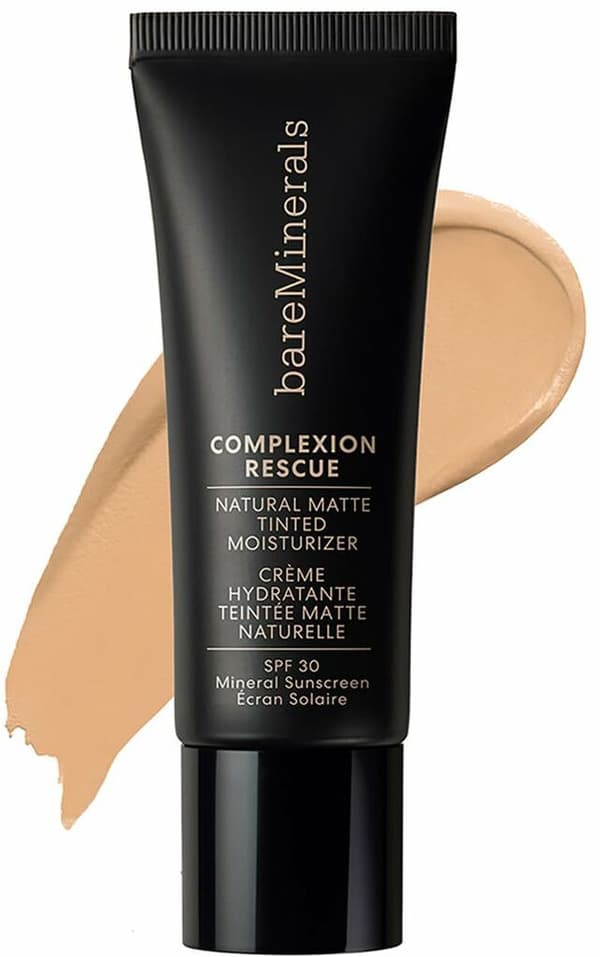 Hydrating Cream with Colour bareMinerals Complexion Rescue Natural Pecan Spf 30 35 ml