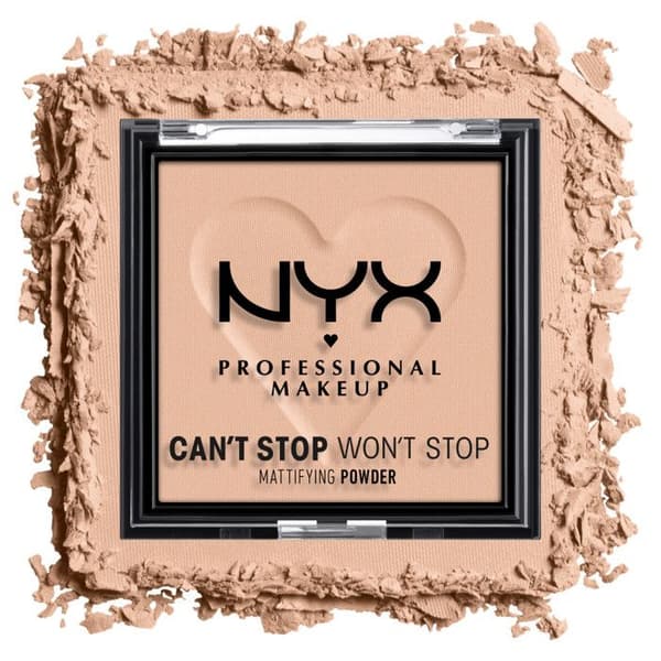 Mattifying Powder - NYX PROFESSIONAL MAKEUP - Can't Stop Won't Stop - Matt finish - Medium Shade - Vegan