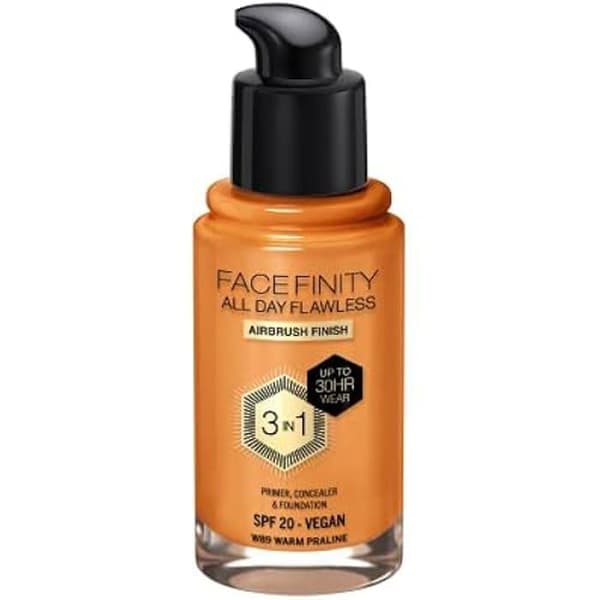 Foundation - MAX FACTOR - Facefinity All Day Flawless - W89 Warm Praline - 30 Ml - Alla hudtyper