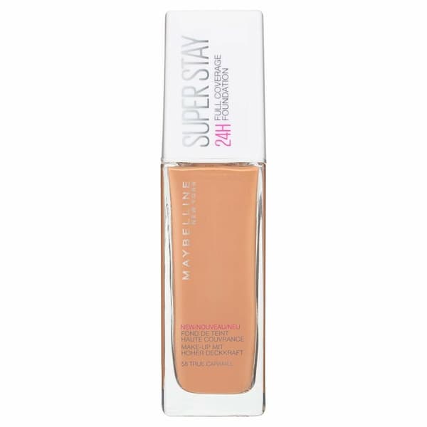 BRUGT Flydende makeup foundation Superstay Maybelline Full Coverage 58-true caramel (Refurbished A)