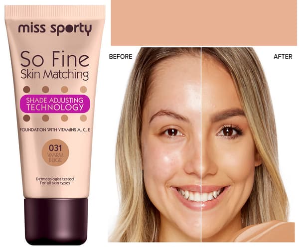 Miss Sporty So Fine Skin Matching Foundation - 031 Warm Beige