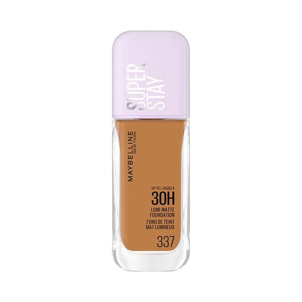 Foundation - Maybelline New York - Superstay Lumi Matte 337 - 30h hållbarhet - Vegan - Icke komedogen