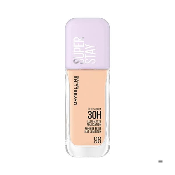 Foundation - Maybelline New York - Superstay Lumi Matte 96 - 30h hållbarhet - Vegansk - Icke-komedogen