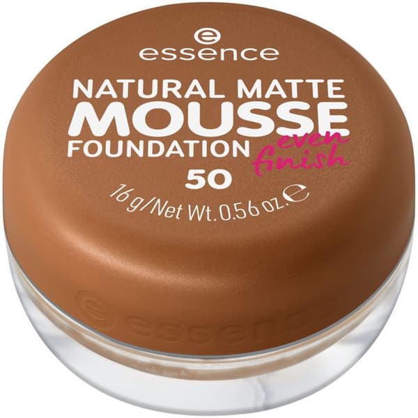 Foundation - Essence - Natural Matte Mousse - 50ml - Vegan - Mattifier