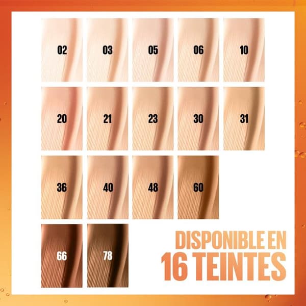 Foundation - Maybelline New York - Superstay 24H - Shade N°40 - 30ml - Vitamin C