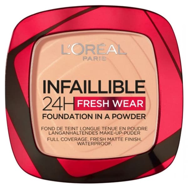 Infallible 24H Powder Foundation - L'Oréal Paris - 245 Golden Honey - Vatten- och svettbeständig