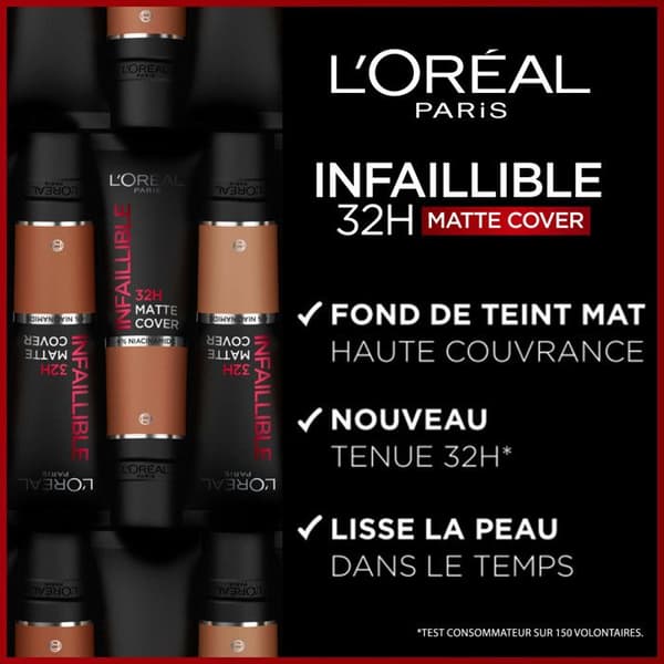 Foundation - L'Oreal - Infaillible Mat 330 - Hög täckning - Matt finish - SPF 25