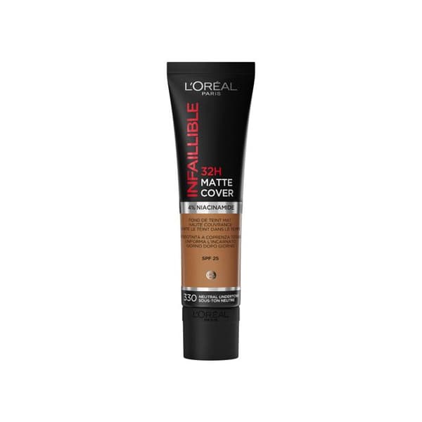 Foundation - L'Oreal - Infaillible Mat 330 - Hög täckning - Matt finish - SPF 25