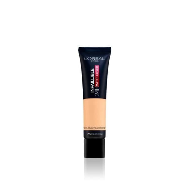 L'OREAL PARIS Infallible 24H Foundation - Högtäckande matt överdrag - Mattifying/Light 135 Vanilla Radiance