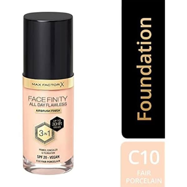Foundation - MAX FACTOR - Facefinity 3-in-1 - SPF 20 - 30 ml - Fair Porslinsfärg