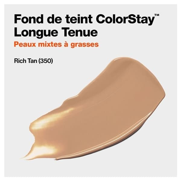 Revlon Colorstay Foundation Kombination till fet hud N°350 Rich Tan 30ml