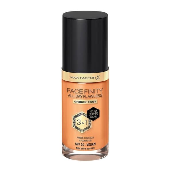 Max Factor Facefinity Teint Fluide 3-i-1 Långvarig Hållbarhet N84 Soft Toffee, 30ml