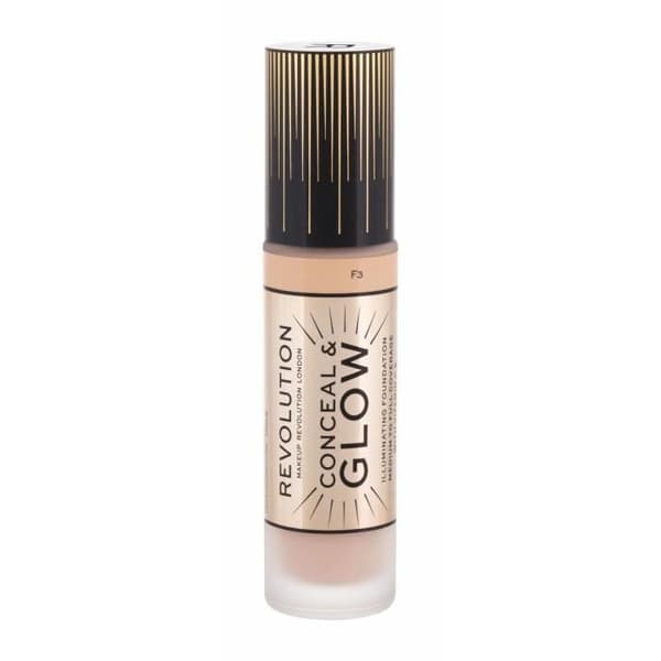 Makeup Revolution London 23ml Conceal And Glow, F3, Makeup