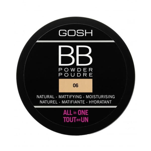 Kompaktpuder - Gosh - BB 06 - Varm Beige - 6,5g - För alla hudtyper