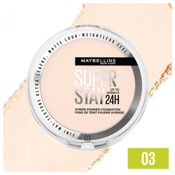 Pulver - Maybelline New York - Superstay 24h - N°03 - 9g - Vattentät och lätt