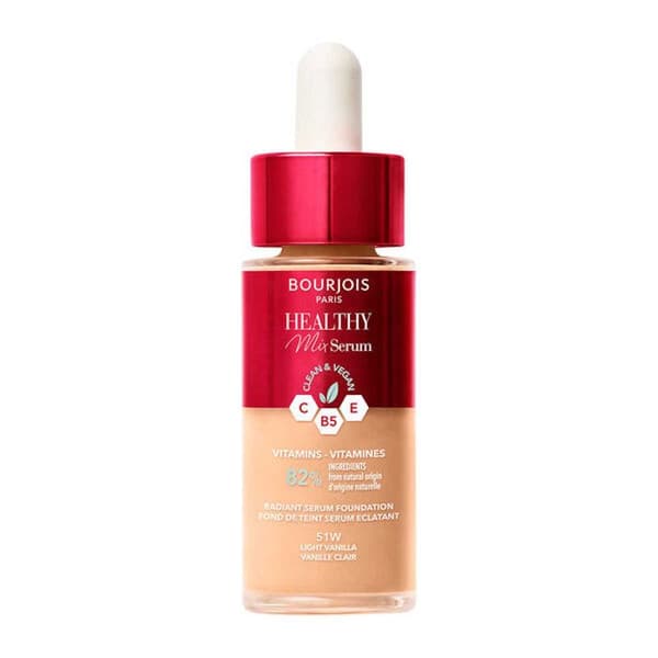 Fond de teint - Bourjois - Healthy Mix Sérum - Hydratant-Éclat - 51W Ljus Vanilj - 30ml