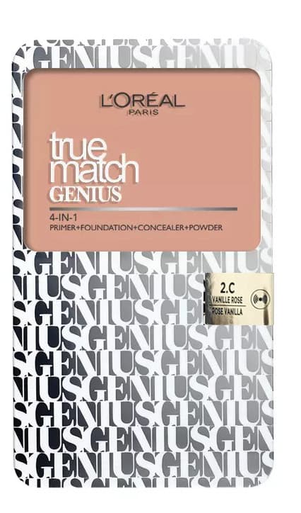 L'Oreal True Match Genius 4-in-1 SPF30 Cream to Powder Foundation-2C Rose Vanilla
