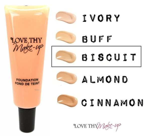 Love Thy Make-Up Cruelty-Free Creamy Matt Foundation-Biscuit