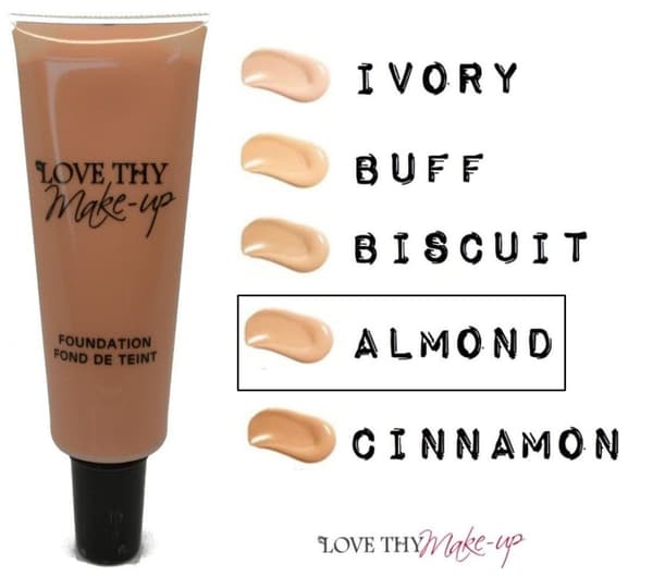 Love Thy Make Up Cruelty-Free Creamy Matt Foundation-Almond