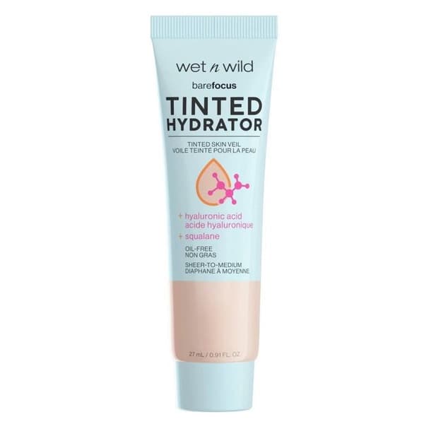 Hydrator med färg Bare Focus från Wet n Wild – Foundation för ansiktet, ljus hudton, 27 ml