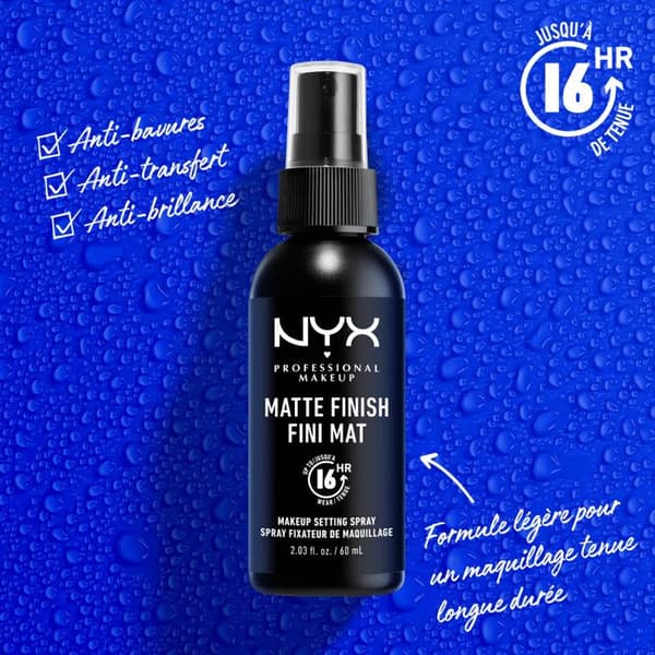Spray Fixeringsspray - NYX PROFESSIONAL MAKEUP - Dewy Finish - 180 mL - Vegansk - Matt finish