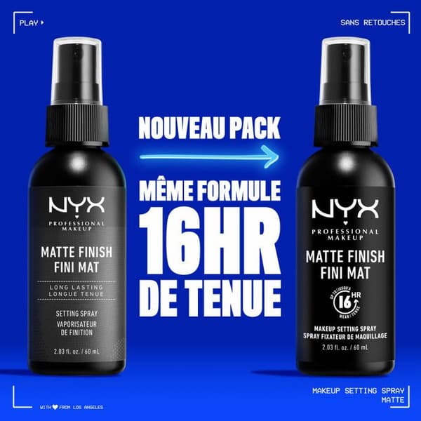Spray Fixeringsspray - NYX PROFESSIONAL MAKEUP - Dewy Finish - 180 mL - Vegansk - Matt finish