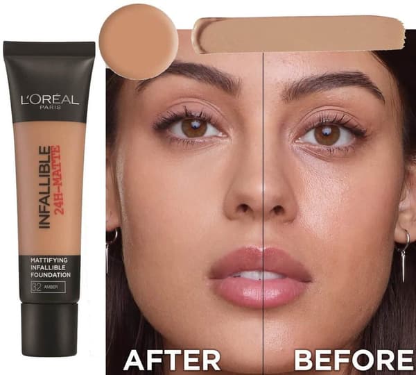 L'Oreal Infallible 24H-Matte Mattifying Foundation - Amber