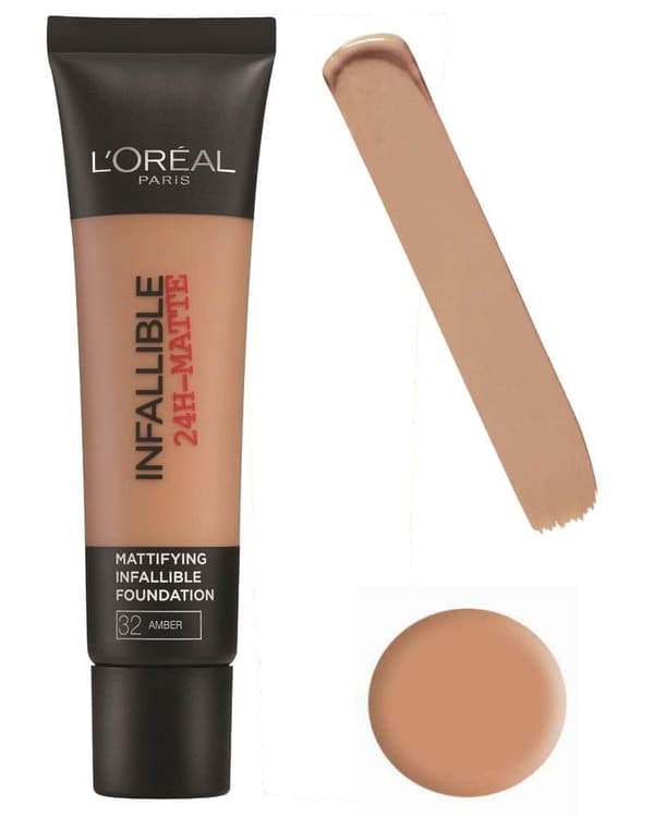 L'Oreal Infallible 24H-Matte Mattifying Foundation - Amber