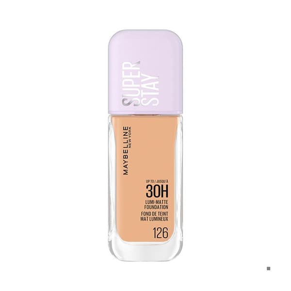 Foundation - Maybelline New York - Superstay Lumi Matte 126 - 27 nyanser - Vegan - Icke komedogen