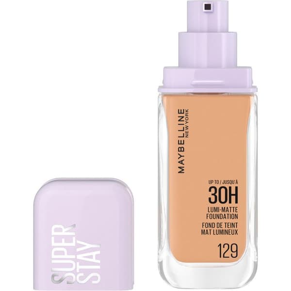 Foundation - Maybelline New York - Superstay Lumi Matte 129 - 27 nyanser - Vegan - Icke komedogen